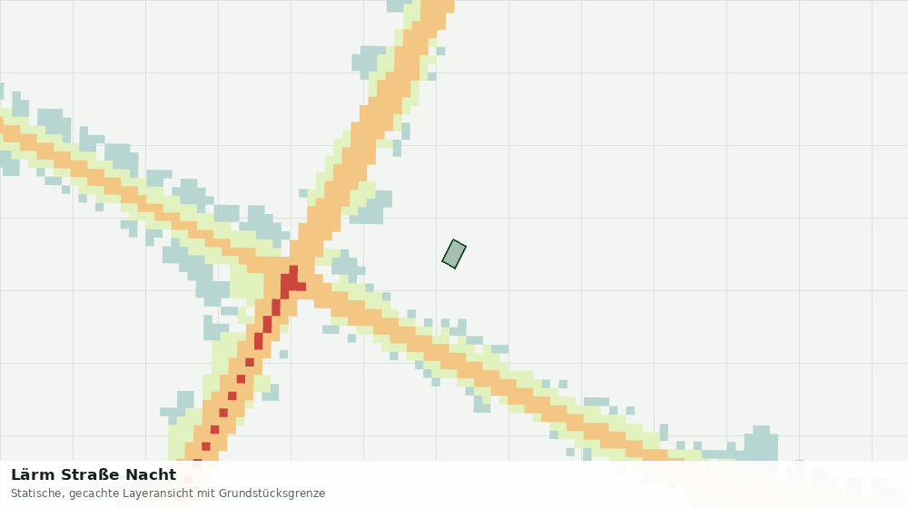 Statische Kartenansicht: Lärm Straße Nacht