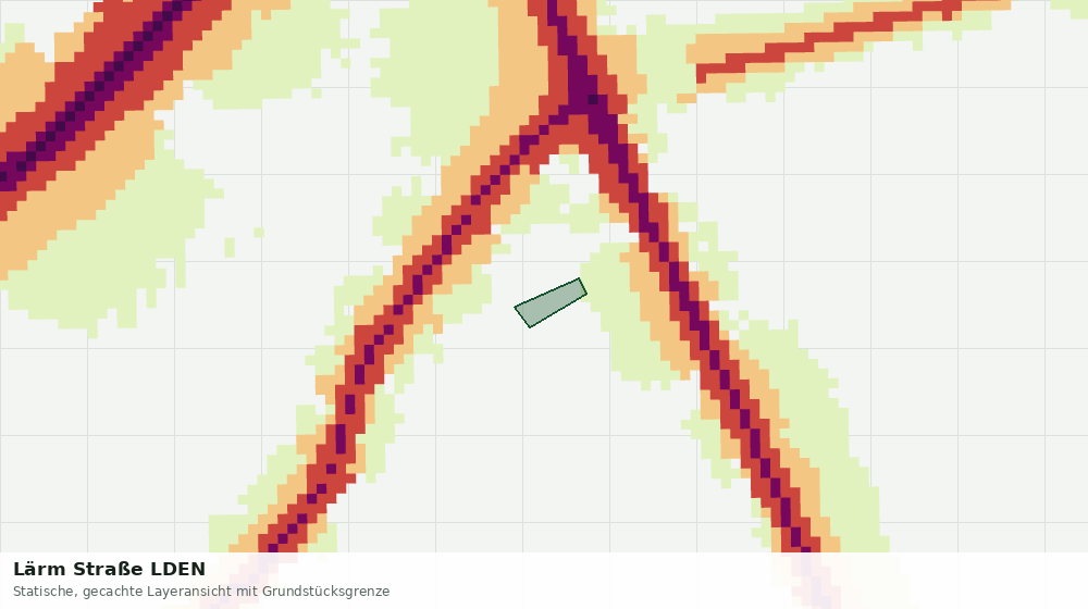 Statische Kartenansicht: Lärm Straße LDEN