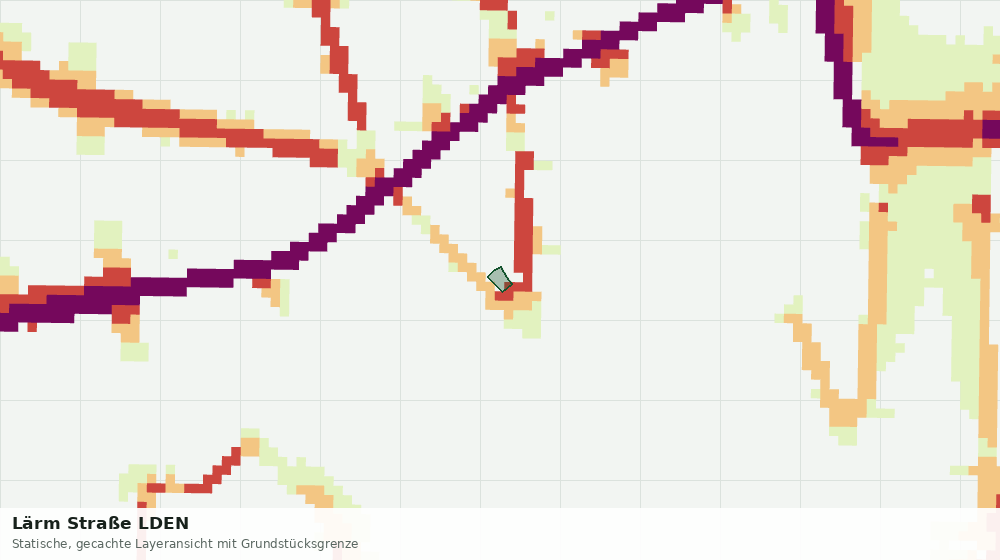 Statische Kartenansicht: Lärm Straße LDEN