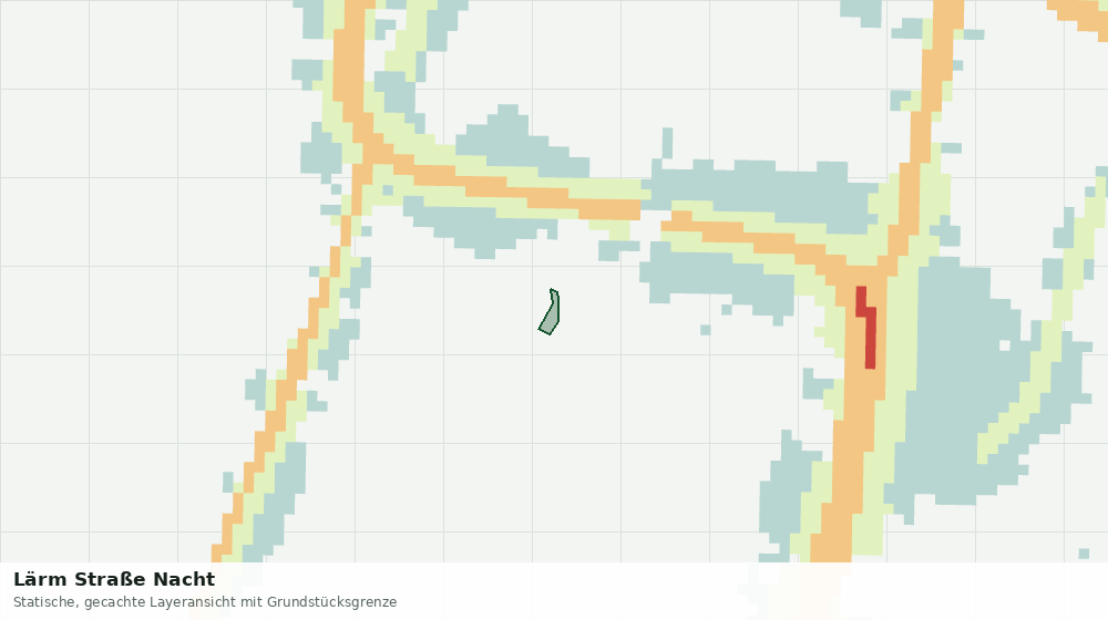 Statische Kartenansicht: Lärm Straße Nacht