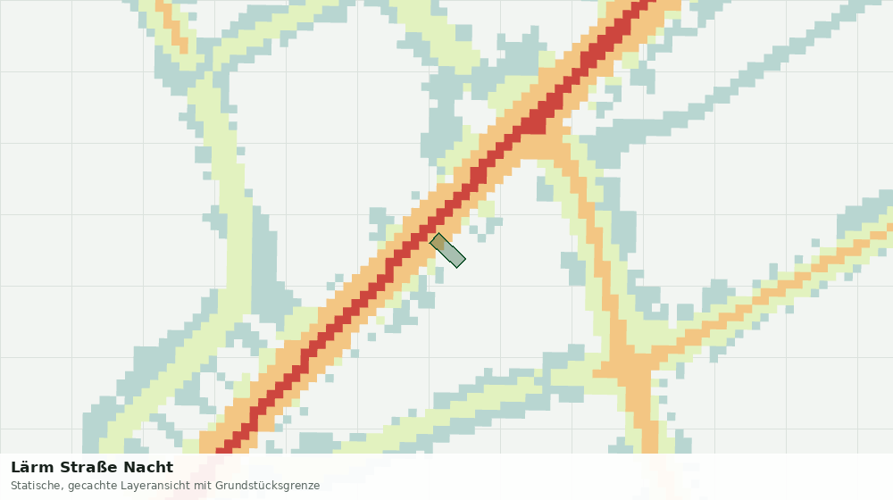 Statische Kartenansicht: Lärm Straße Nacht