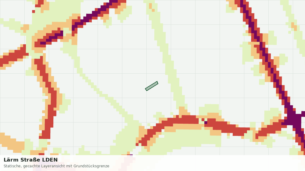 Statische Kartenansicht: Lärm Straße LDEN