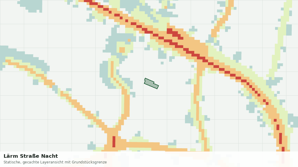 Statische Kartenansicht: Lärm Straße Nacht