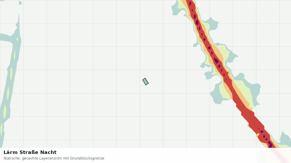 Statische Kartenansicht: Lärm Straße Nacht