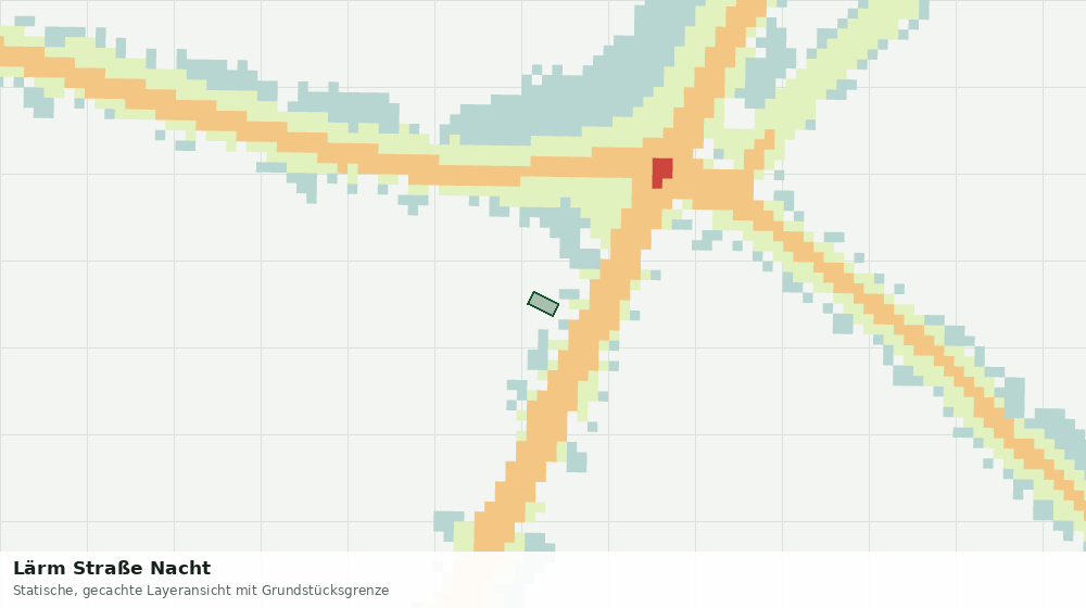 Statische Kartenansicht: Lärm Straße Nacht