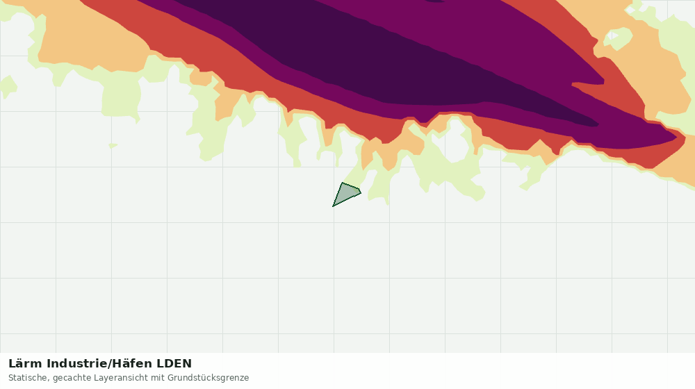 Statische Kartenansicht: Lärm Industrie/Häfen LDEN