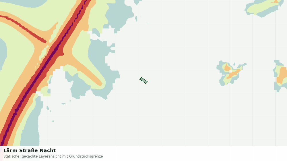Statische Kartenansicht: Lärm Straße Nacht