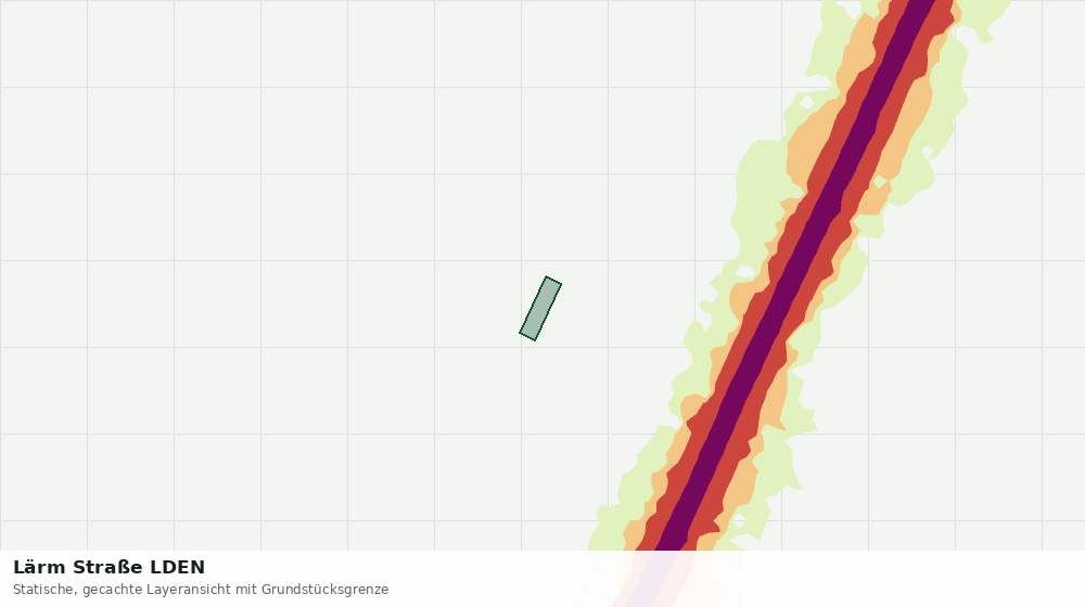 Statische Kartenansicht: Lärm Straße LDEN