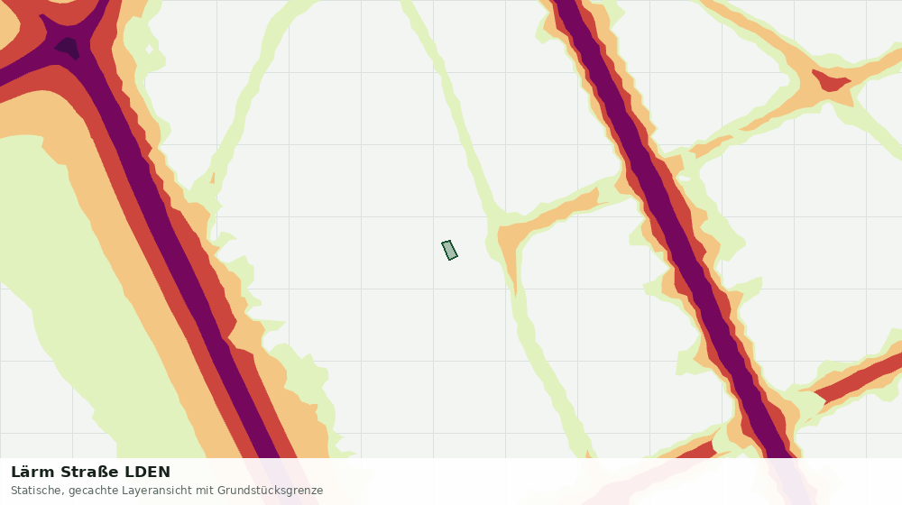 Statische Kartenansicht: Lärm Straße LDEN