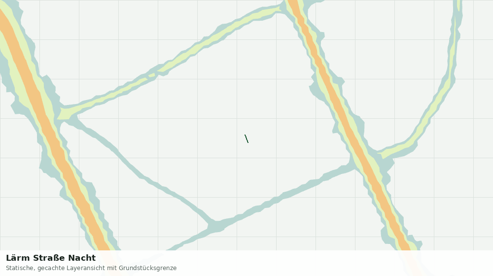 Statische Kartenansicht: Lärm Straße Nacht