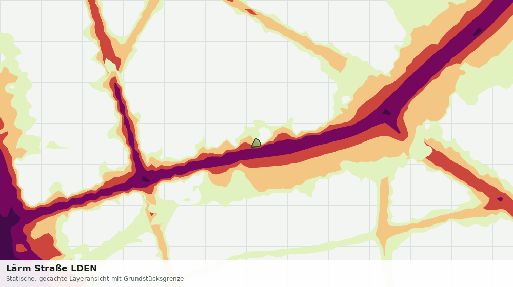 Statische Kartenansicht: Lärm Straße LDEN
