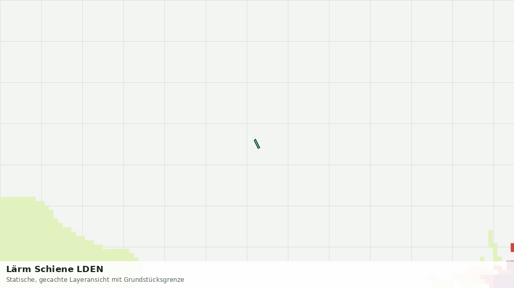 Statische Kartenansicht: Lärm Schiene LDEN