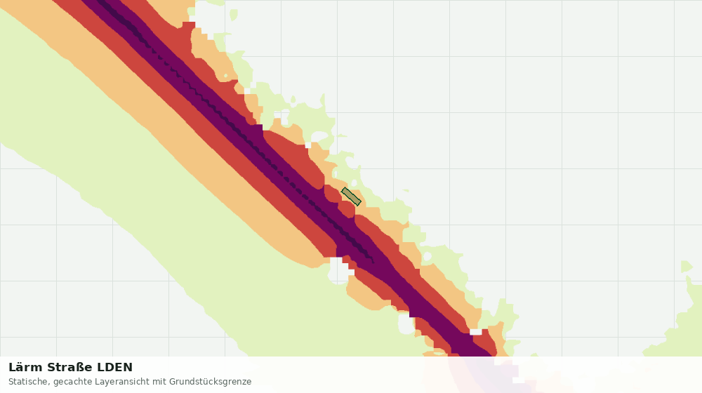 Statische Kartenansicht: Lärm Straße LDEN