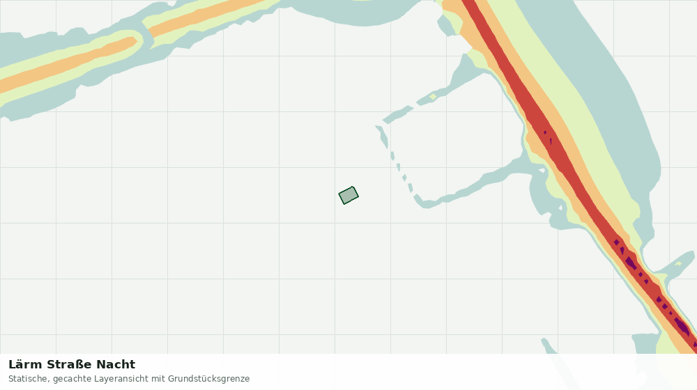 Statische Kartenansicht: Lärm Straße Nacht
