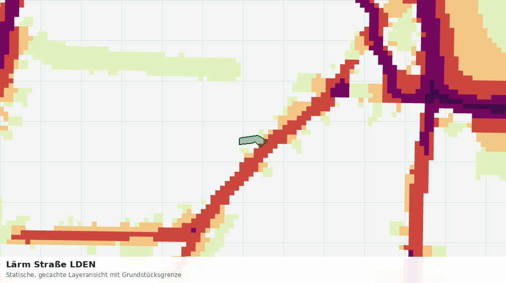 Statische Kartenansicht: Lärm Straße LDEN