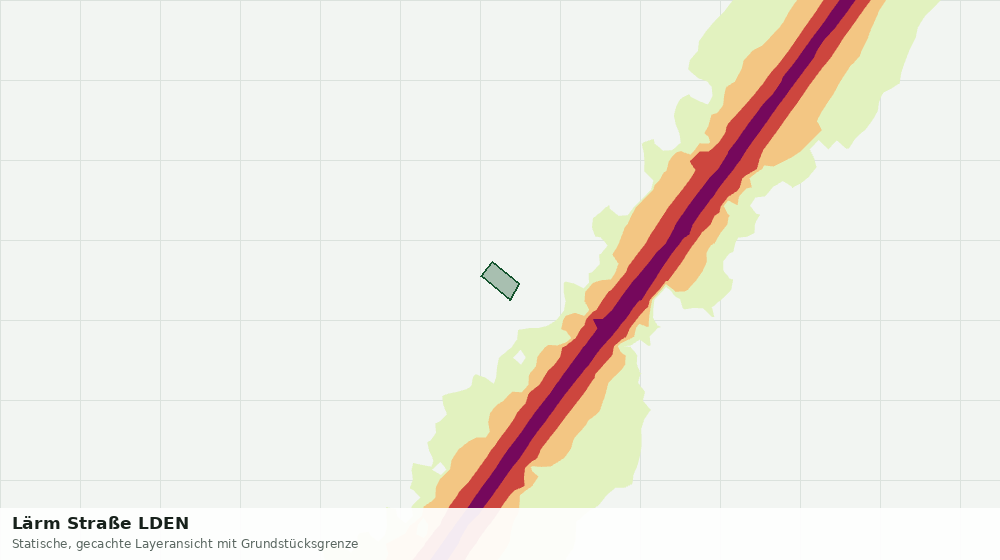 Statische Kartenansicht: Lärm Straße LDEN