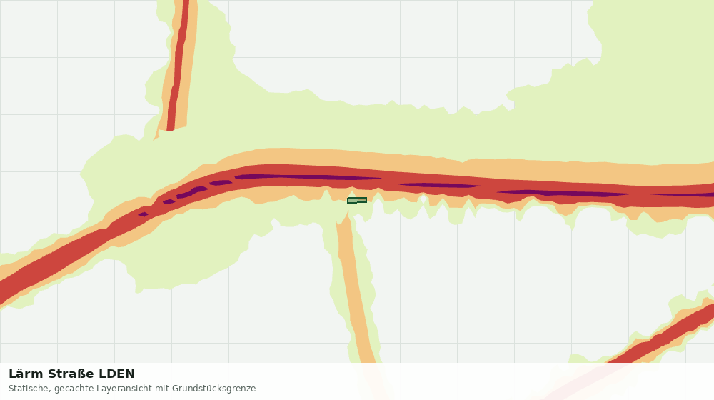 Statische Kartenansicht: Lärm Straße LDEN