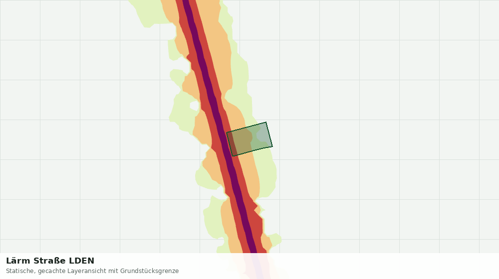 Statische Kartenansicht: Lärm Straße LDEN