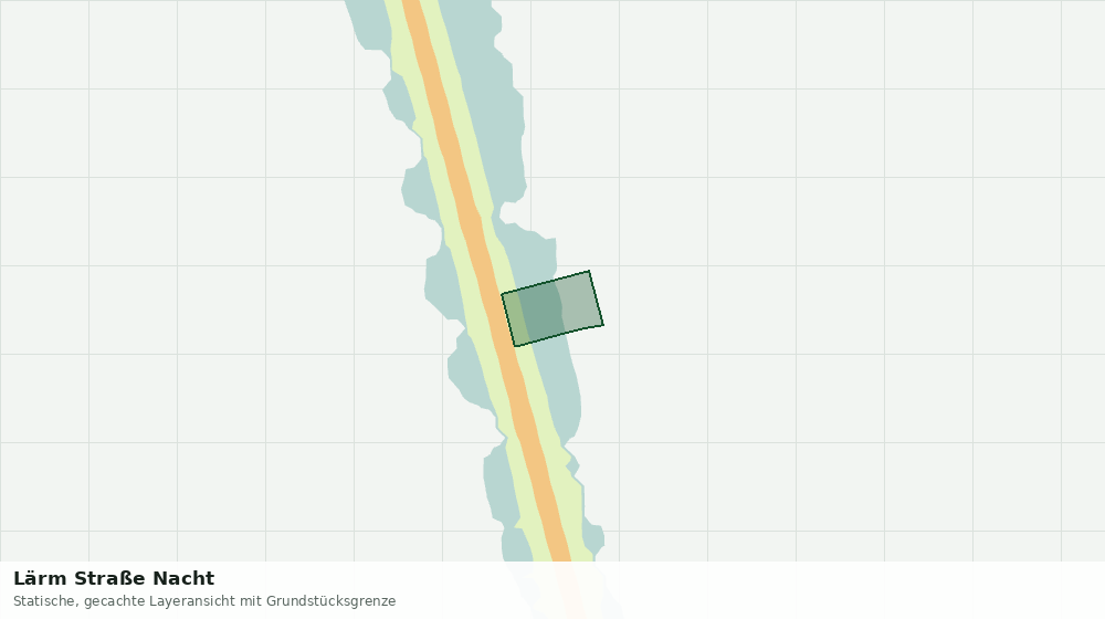 Statische Kartenansicht: Lärm Straße Nacht
