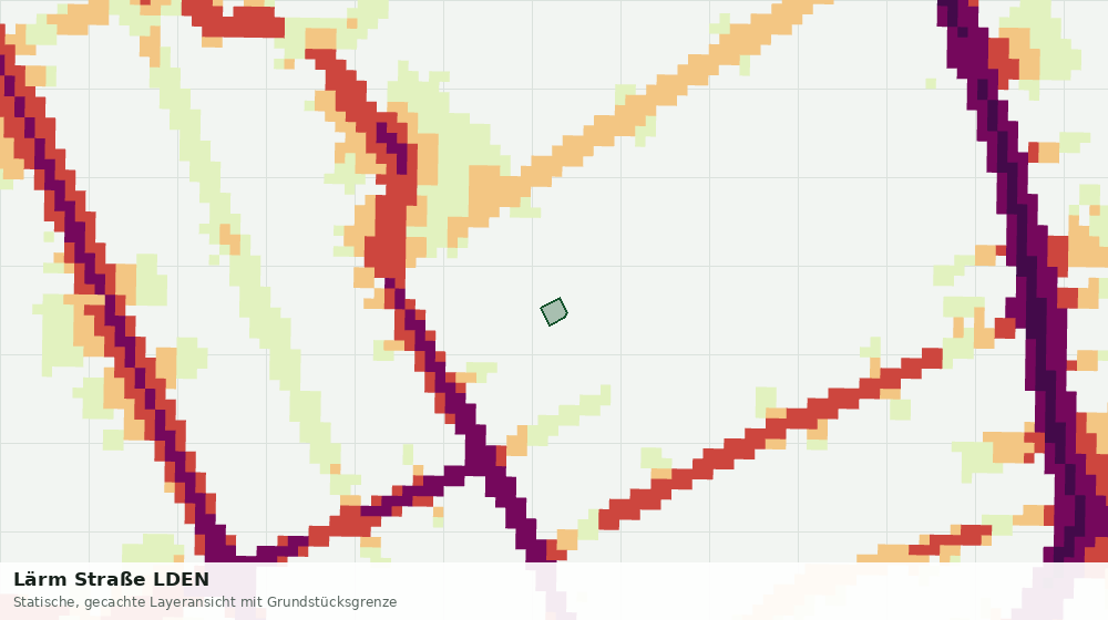 Statische Kartenansicht: Lärm Straße LDEN
