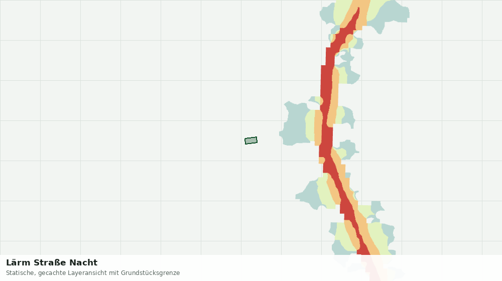 Statische Kartenansicht: Lärm Straße Nacht