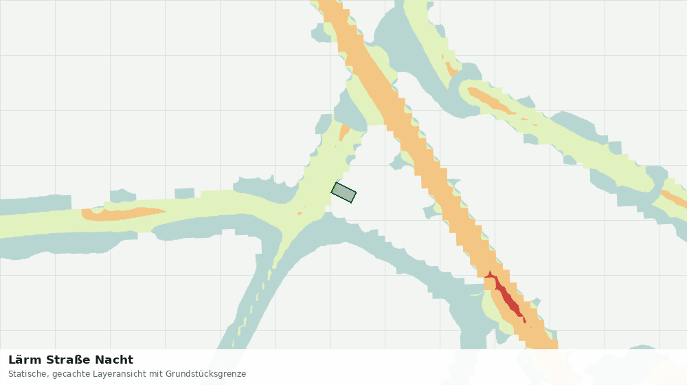 Statische Kartenansicht: Lärm Straße Nacht