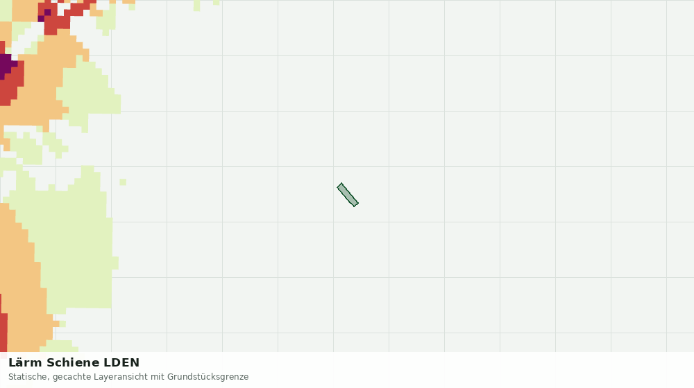 Statische Kartenansicht: Lärm Schiene LDEN