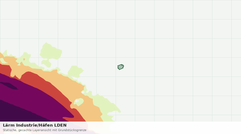 Statische Kartenansicht: Lärm Industrie/Häfen LDEN