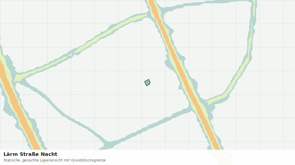 Statische Kartenansicht: Lärm Straße Nacht