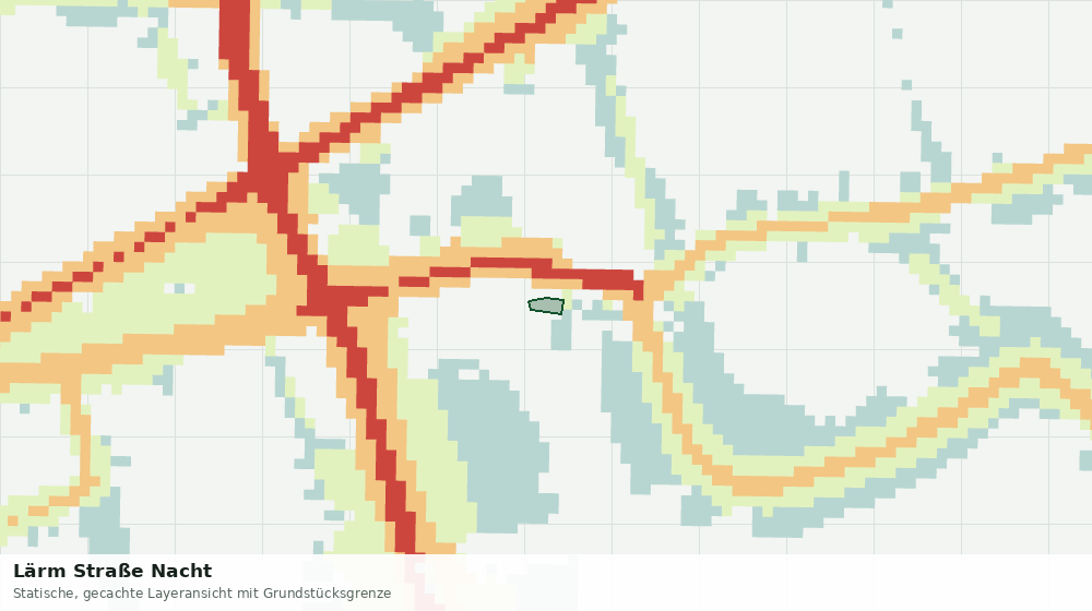 Statische Kartenansicht: Lärm Straße Nacht