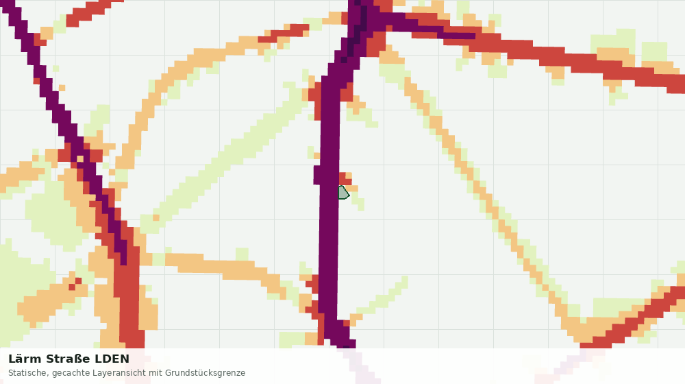 Statische Kartenansicht: Lärm Straße LDEN