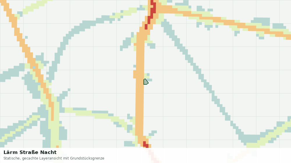 Statische Kartenansicht: Lärm Straße Nacht
