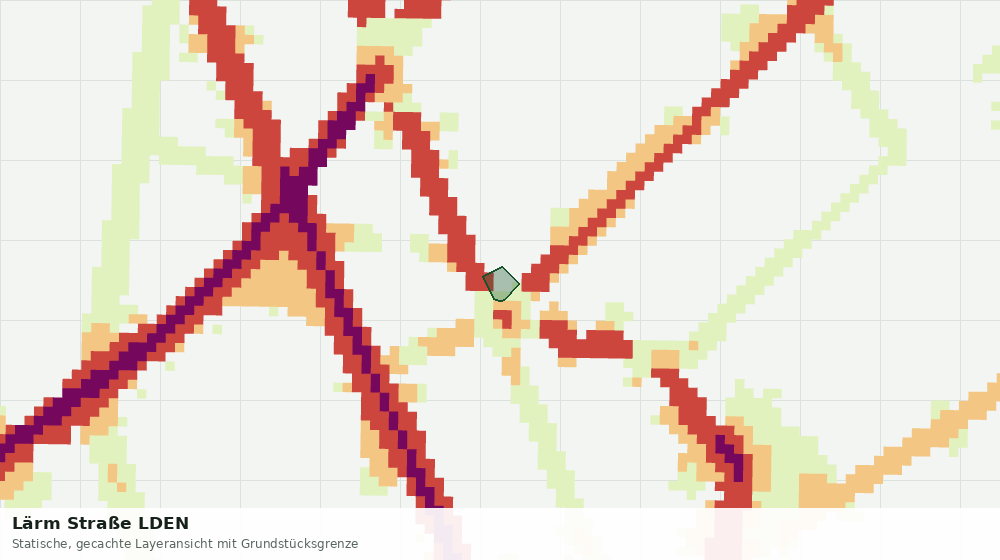 Statische Kartenansicht: Lärm Straße LDEN