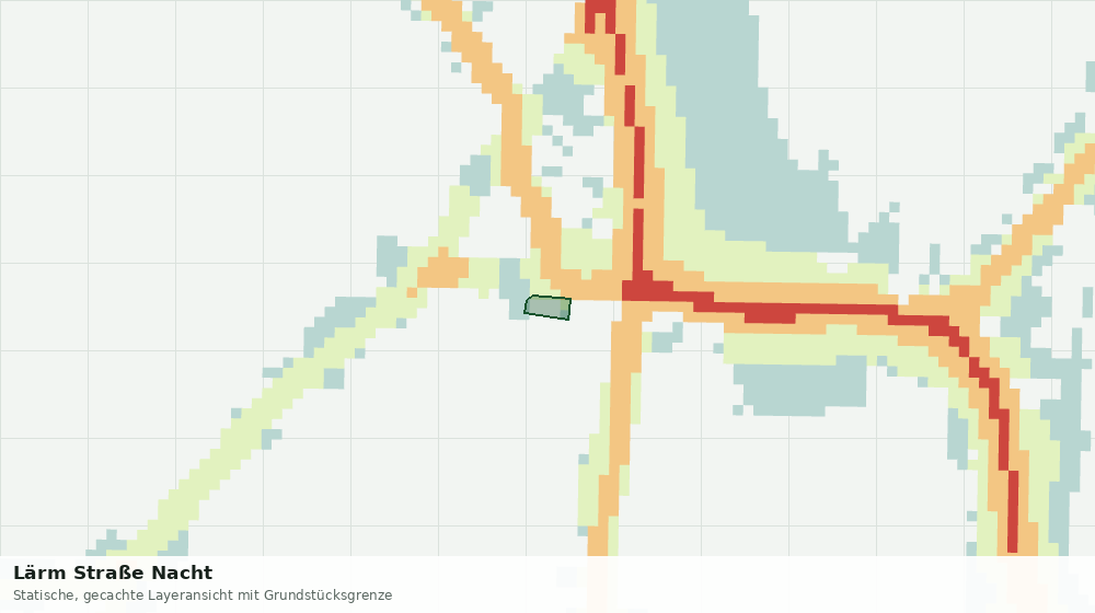 Statische Kartenansicht: Lärm Straße Nacht