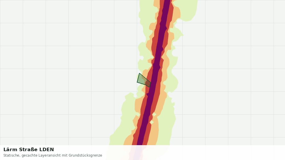 Statische Kartenansicht: Lärm Straße LDEN