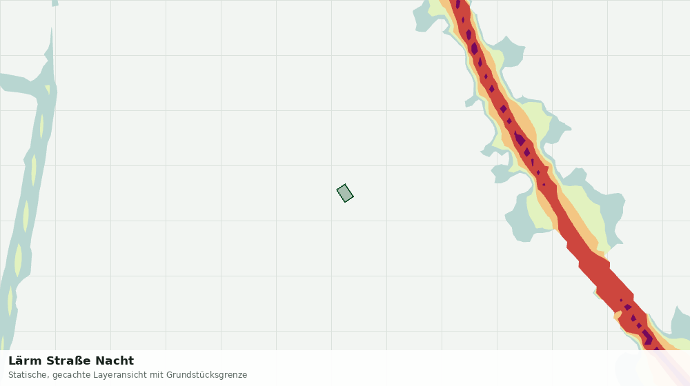Statische Kartenansicht: Lärm Straße Nacht