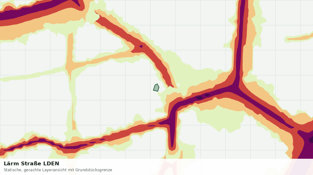 Statische Kartenansicht: Lärm Straße LDEN