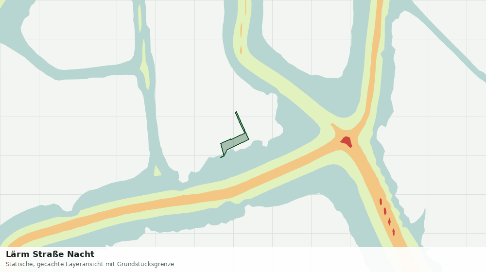 Statische Kartenansicht: Lärm Straße Nacht