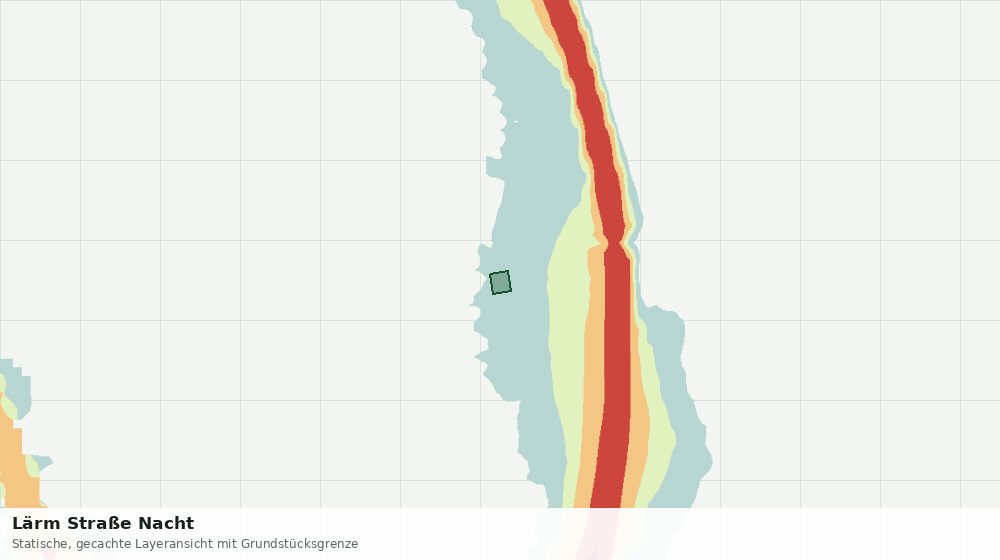 Statische Kartenansicht: Lärm Straße Nacht