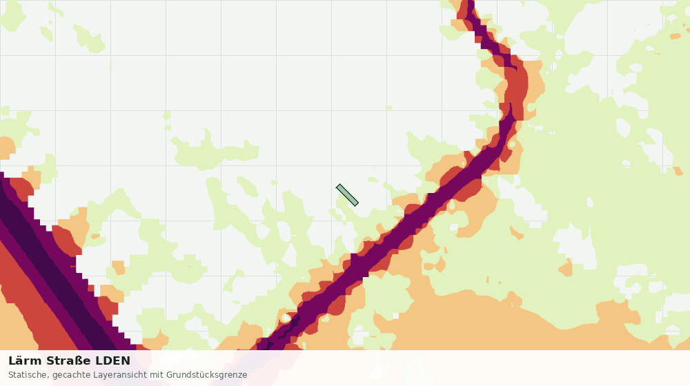 Statische Kartenansicht: Lärm Straße LDEN