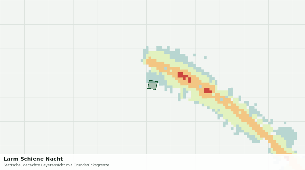 Statische Kartenansicht: Lärm Schiene Nacht