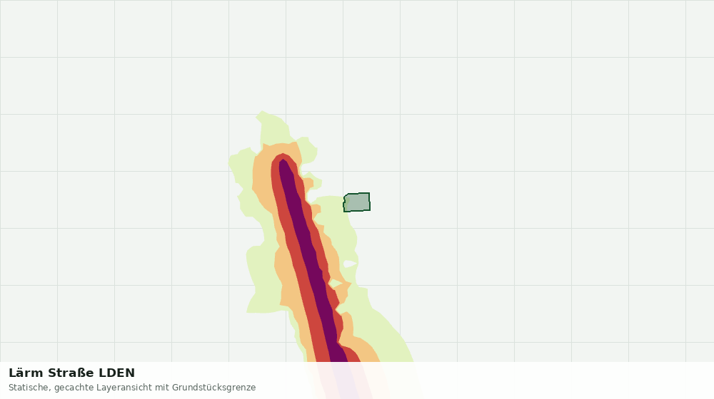 Statische Kartenansicht: Lärm Straße LDEN