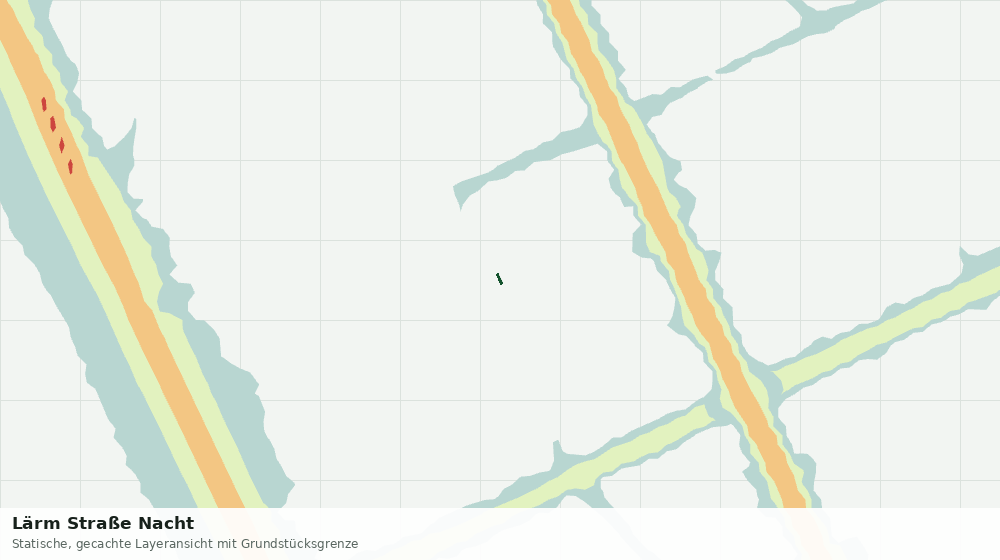 Statische Kartenansicht: Lärm Straße Nacht