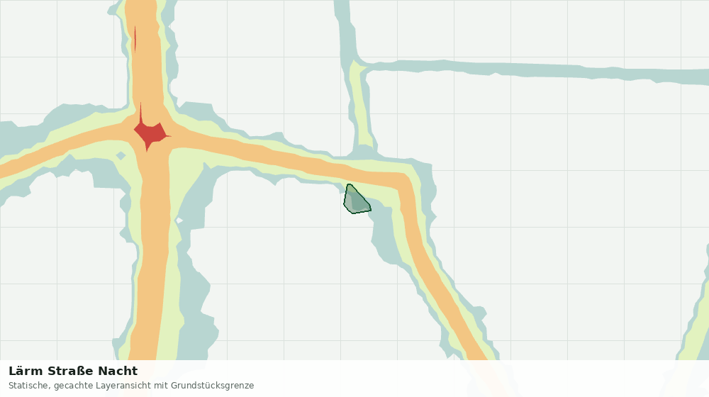 Statische Kartenansicht: Lärm Straße Nacht