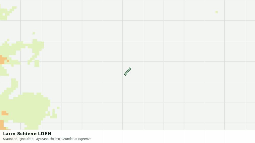 Statische Kartenansicht: Lärm Schiene LDEN