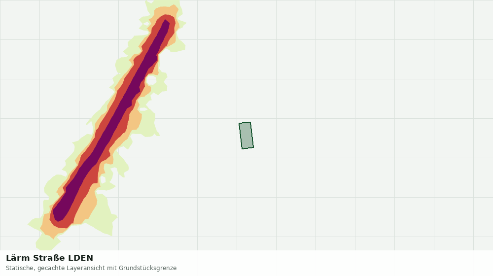 Statische Kartenansicht: Lärm Straße LDEN