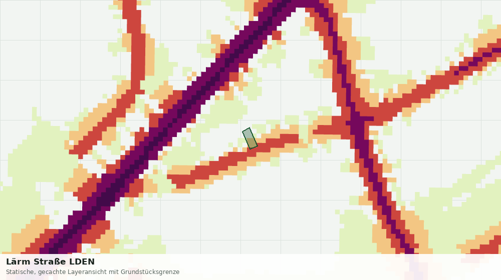 Statische Kartenansicht: Lärm Straße LDEN