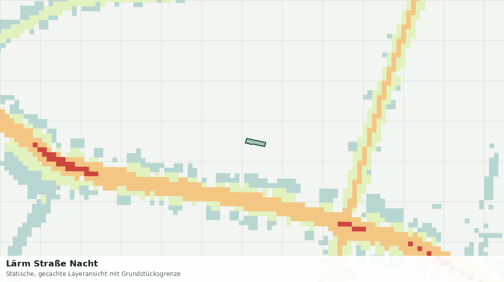 Statische Kartenansicht: Lärm Straße Nacht