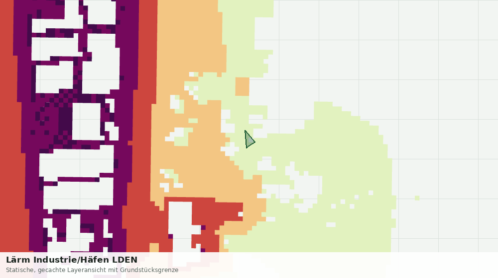 Statische Kartenansicht: Lärm Industrie/Häfen LDEN
