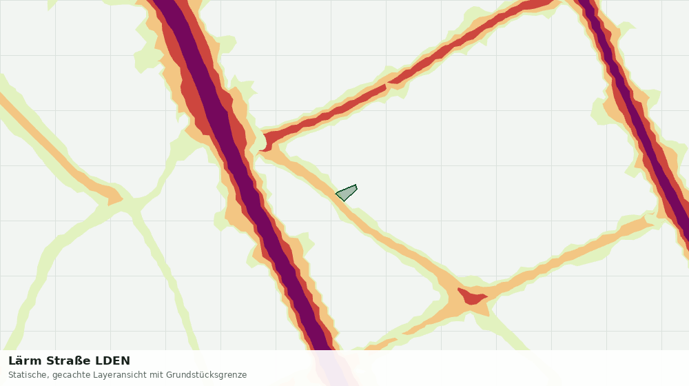 Statische Kartenansicht: Lärm Straße LDEN